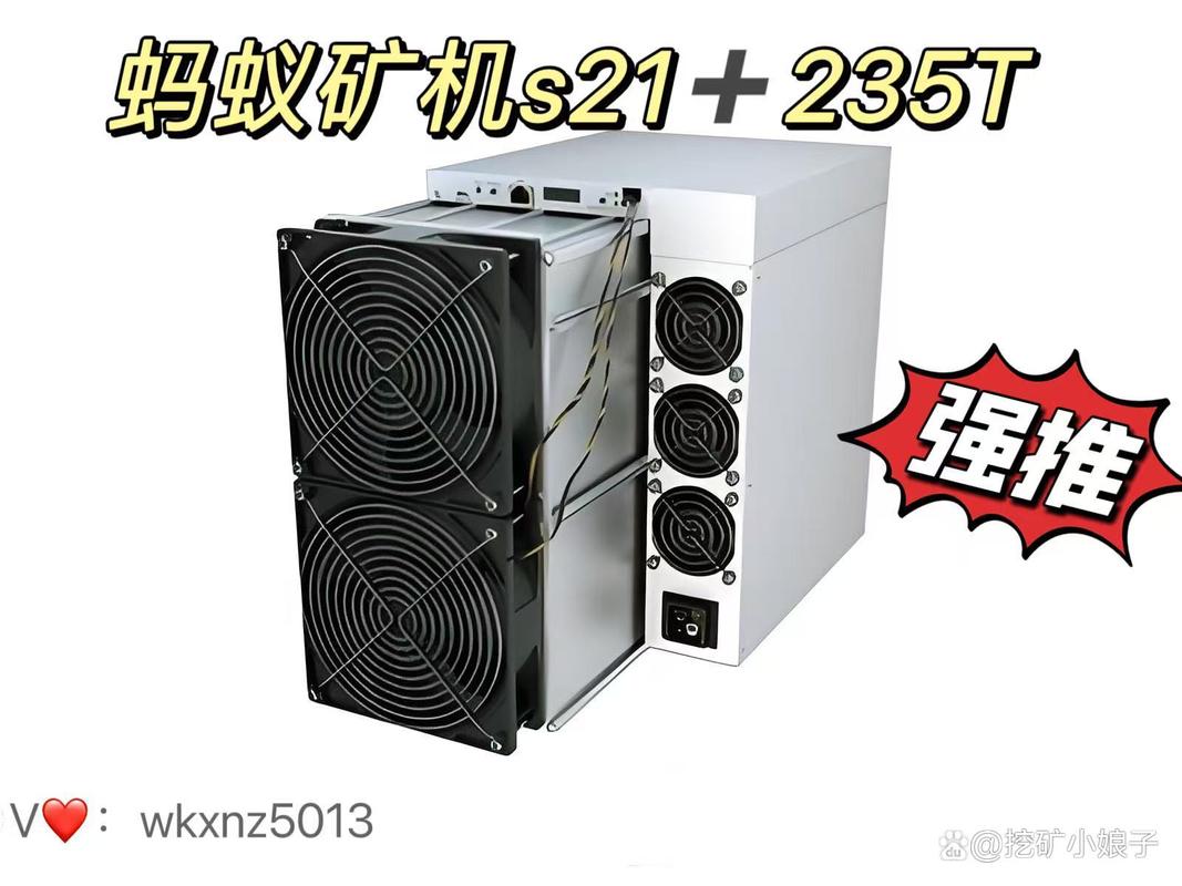 A mining rig comprised of multiple GPUs cooling with fans.